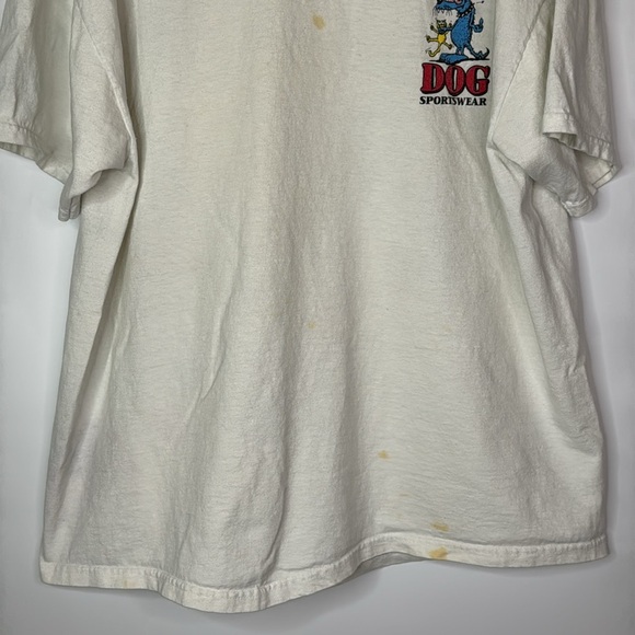 Vintage Bad Dog Things To Do At A Party Innuendo Raunchy Stained Tshirt XL - Picture 4 of 11
